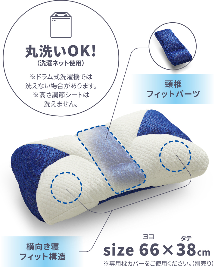 丸洗いOK!（洗濯ネット使用）