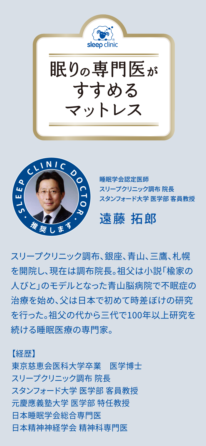 眠りの専門医がすすめるマットレス
